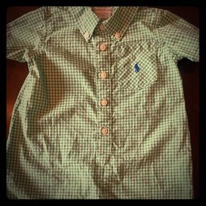 Ralph Lauren Short Jon Jon Button Up - Size 9 Mth